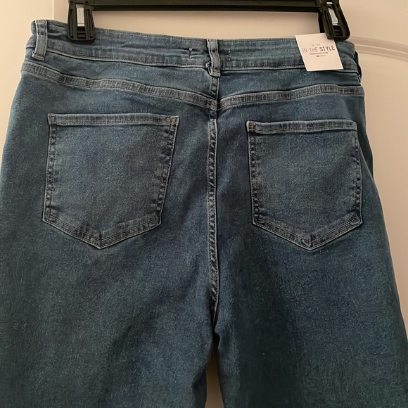 NEW In The Style CARYS WHITTAKER BLUE HIGH WAISTED STRETCH SKINNY JEANS - Picture 8 of 8